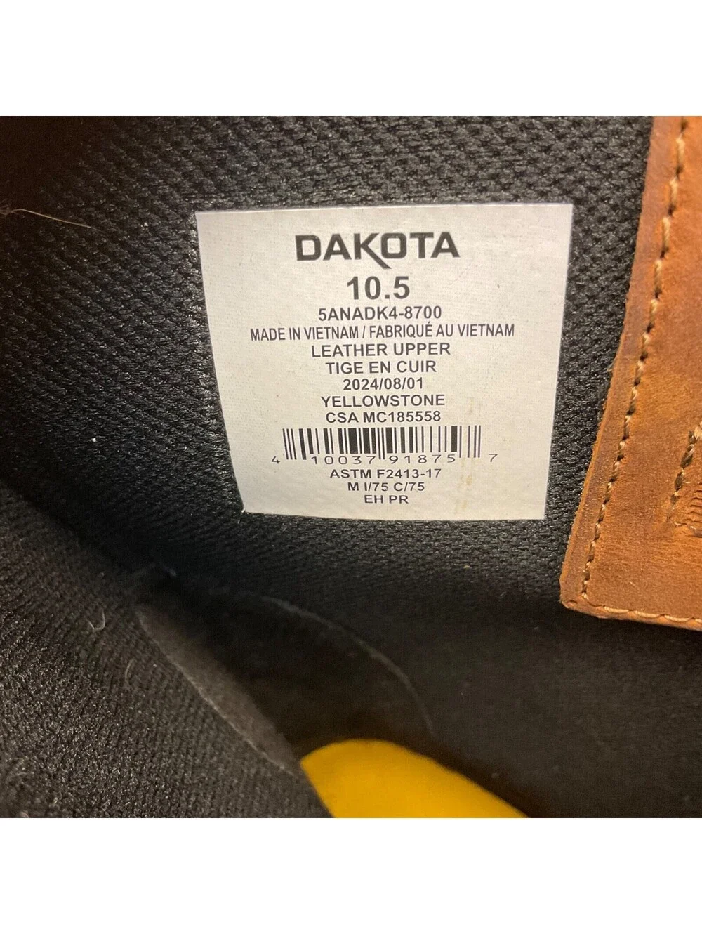 Dakota Men's 8